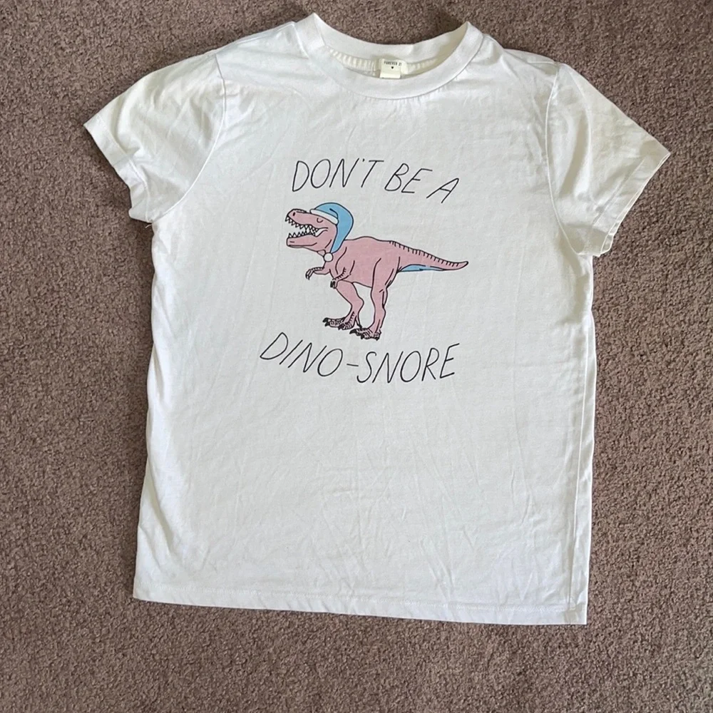 Forever 21 Dinosaur Tee and Shorts Pajama Set - Picture 2 of 8